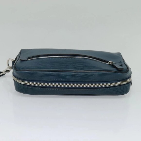 LOUIS VUITTON Epi Neo-Osh Clutch Bag Cyan LV Auth 120827 - Picture 7 of 16